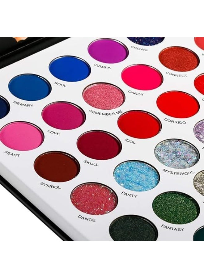 HUDACRUSH HUDA CRUSH Professional 54 Color Eyeshadow Palette - Colorful Eye Shadow Palette with - Shimmer and glitter eyeshadow palette for women & girl - Image 4